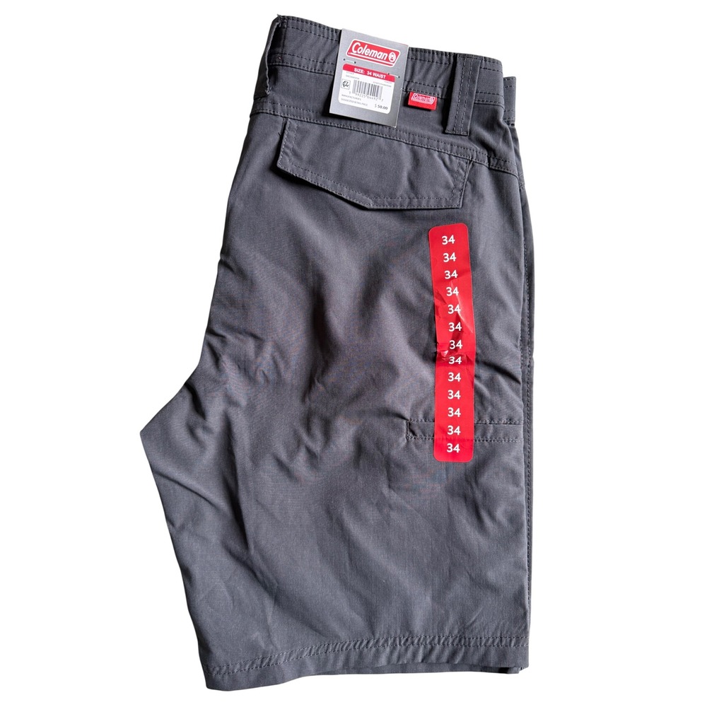 Coleman Mens Phantom Grey Ripstop Utility Shorts Size 34 SAC5N5838